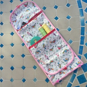 Cath Kidston bird fabric sewing tidy